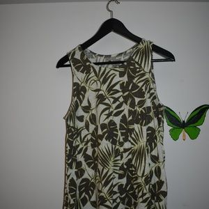 Tropical print tank